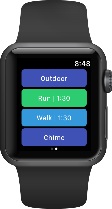 Apple watch interval online running app